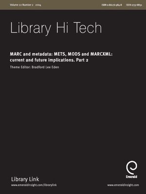 cover image of Library Hi-Tech, Volume 22, Issue 2